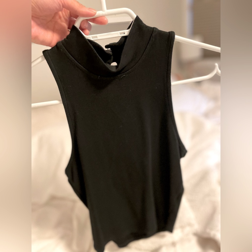 brandy Melville cropped mock neck top